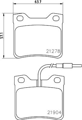 HELLA PAGID 8DB 355 008-171 - Тормозные колодки, дисковые, комплект autosila-amz.com