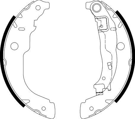 HELLA PAGID 8DB 355 003-031 - Комплект тормозных колодок, барабанные autosila-amz.com