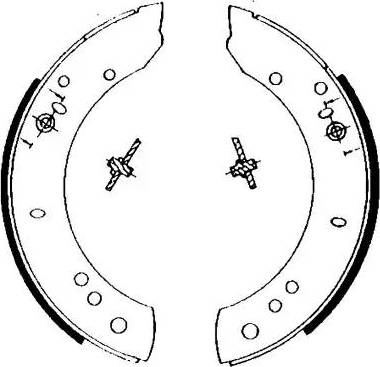 HELLA PAGID 8DB 355 002-081 - Комплект тормозных колодок, барабанные autosila-amz.com