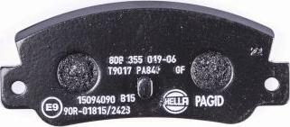 HELLA PAGID 8DB 355 019-061 - Тормозные колодки, дисковые, комплект autosila-amz.com