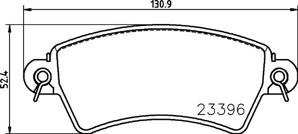 HELLA PAGID 8DB 355 019-341 - Тормозные колодки, дисковые, комплект autosila-amz.com