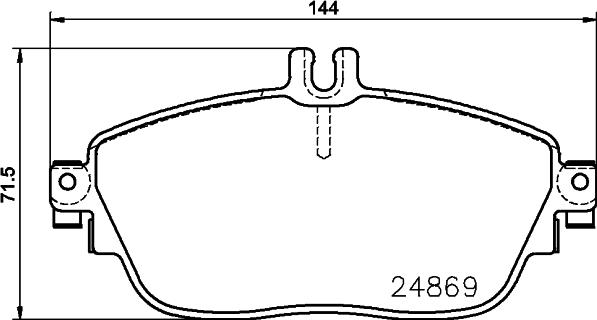 HELLA PAGID 8DB 355 019-721 - Тормозные колодки, дисковые, комплект autosila-amz.com