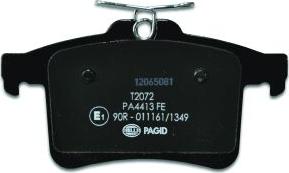 HELLA PAGID 8DB 355 015-901 - Тормозные колодки, дисковые, комплект autosila-amz.com