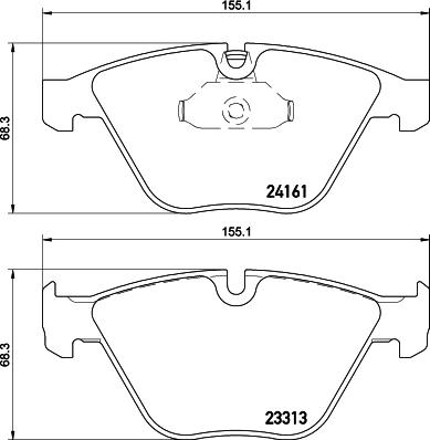 HELLA PAGID 8DB 355 015-601 - Тормозные колодки, дисковые, комплект autosila-amz.com