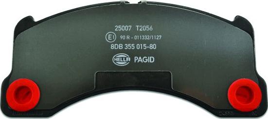 HELLA PAGID 8DB 355 015-801 - Тормозные колодки, дисковые, комплект autosila-amz.com