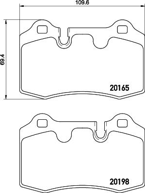 HELLA PAGID 8DB 355 015-881 - Тормозные колодки, дисковые, комплект autosila-amz.com