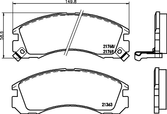 Textar TX0024 - Тормозные колодки, дисковые, комплект autosila-amz.com