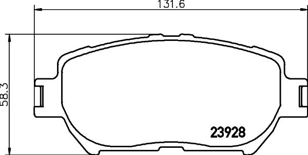 HELLA PAGID 8DB 355 010-431 - Тормозные колодки, дисковые, комплект autosila-amz.com