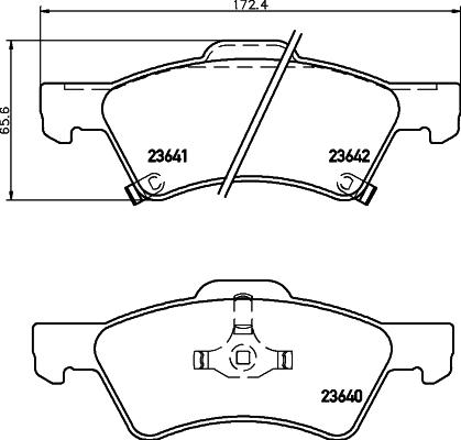 HELLA PAGID 8DB 355 010-061 - Тормозные колодки, дисковые, комплект autosila-amz.com