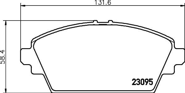 HELLA PAGID 8DB 355 011-951 - Тормозные колодки, дисковые, комплект autosila-amz.com