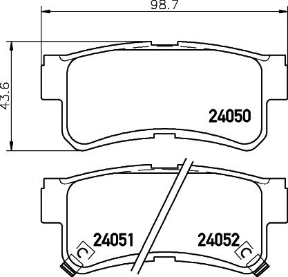 HELLA PAGID 8DB 355 011-151 - Тормозные колодки, дисковые, комплект autosila-amz.com