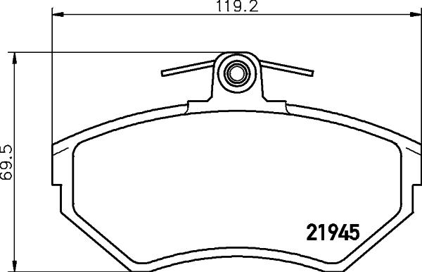 HELLA PAGID 8DB 355 018-241 - Тормозные колодки, дисковые, комплект autosila-amz.com