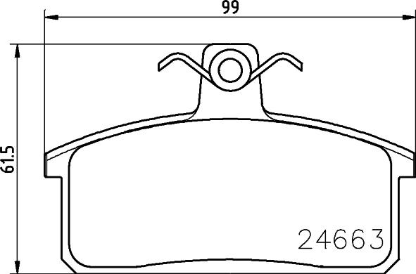 HELLA PAGID 8DB 355 013-451 - Тормозные колодки, дисковые, комплект autosila-amz.com