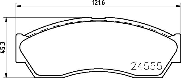 HELLA PAGID 8DB 355 013-431 - Тормозные колодки, дисковые, комплект autosila-amz.com