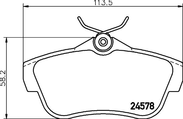 HELLA PAGID 8DB 355 013-421 - Тормозные колодки, дисковые, комплект autosila-amz.com