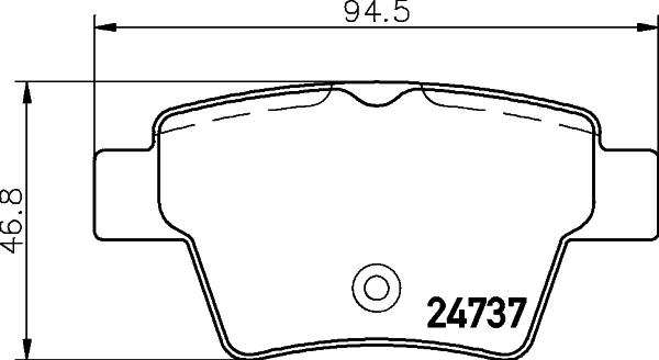 HELLA PAGID 355024001 - Тормозные колодки, дисковые, комплект autosila-amz.com