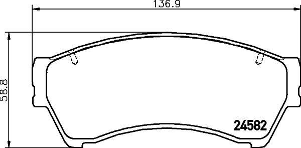 HELLA PAGID 8DB 355 013-701 - Тормозные колодки, дисковые, комплект autosila-amz.com