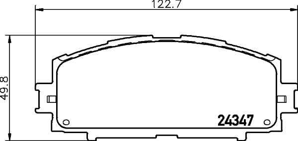 HELLA PAGID 8DB 355 012-361 - Тормозные колодки, дисковые, комплект autosila-amz.com