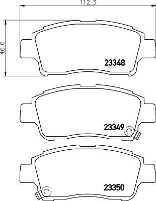 HELLA PAGID 8DB 355 017-071 - Тормозные колодки, дисковые, комплект autosila-amz.com