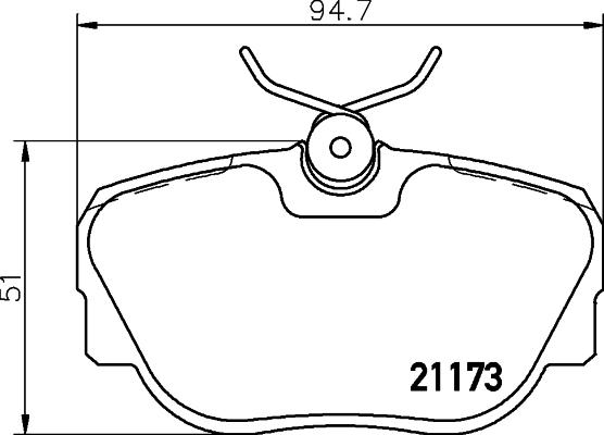 HELLA PAGID 8DB 355 017-811 - Тормозные колодки, дисковые, комплект autosila-amz.com