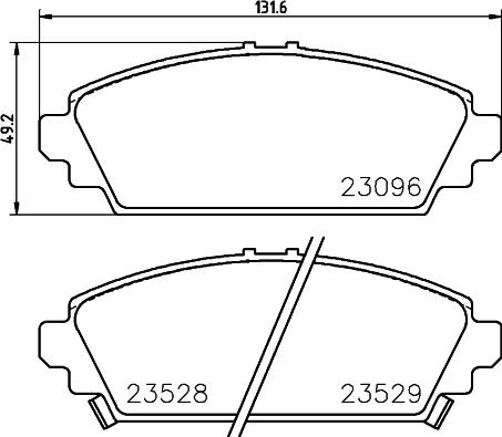 Pemebla JAPPA-489AF - Тормозные колодки, дисковые, комплект autosila-amz.com