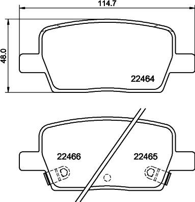 HELLA PAGID 8DB355039081 - Тормозные колодки, дисковые, комплект autosila-amz.com