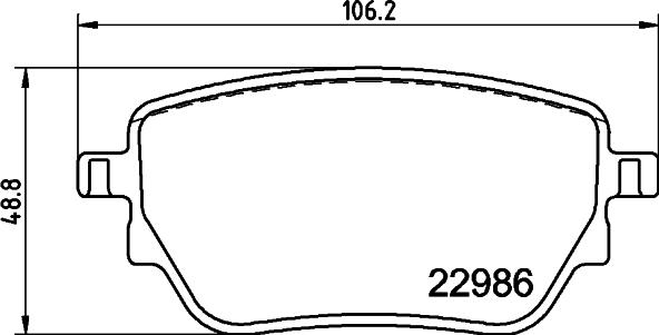 HELLA PAGID 8DB 355 039-021 - Тормозные колодки, дисковые, комплект autosila-amz.com