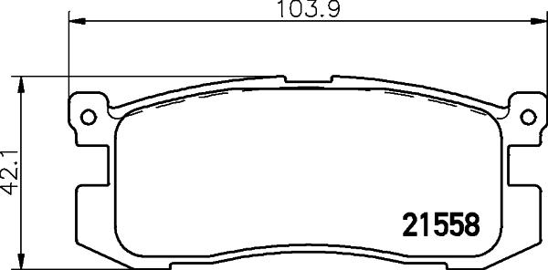 HELLA PAGID 8DB 355 036-991 - Тормозные колодки, дисковые, комплект autosila-amz.com