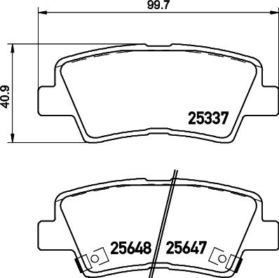 HELLA PAGID 8DB 355 036-541 - Тормозные колодки, дисковые, комплект autosila-amz.com