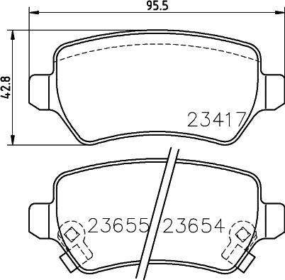 HELLA PAGID 8DB 355 030-121 - Тормозные колодки, дисковые, комплект autosila-amz.com