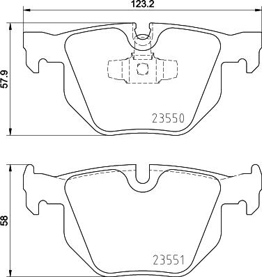 HELLA PAGID 8DB 355 031-931 - Тормозные колодки, дисковые, комплект autosila-amz.com