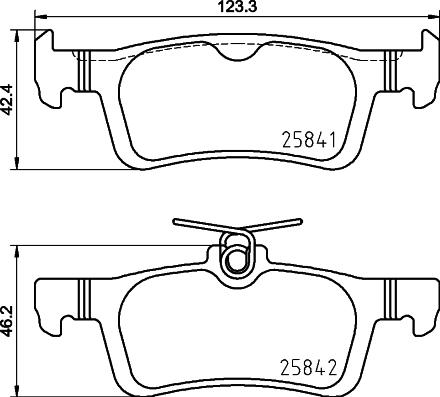 HELLA PAGID 8DB 355 031-761 - Тормозные колодки, дисковые, комплект autosila-amz.com