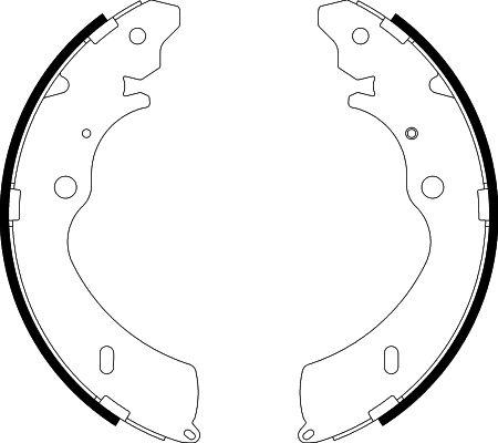 HELLA PAGID 8DB355038151 - Комплект тормозных колодок, барабанные autosila-amz.com