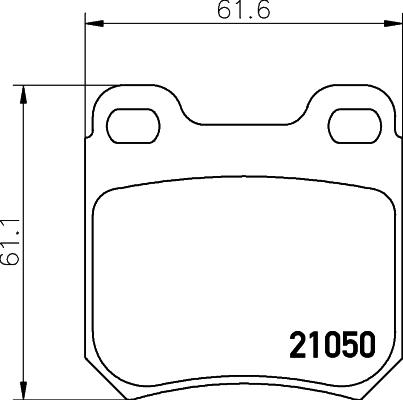 HELLA PAGID 8DB 355 032-581 - Тормозные колодки, дисковые, комплект autosila-amz.com