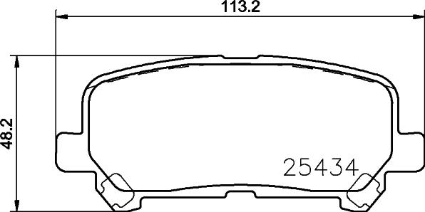 HELLA PAGID 8DB 355 037-171 - Тормозные колодки, дисковые, комплект autosila-amz.com