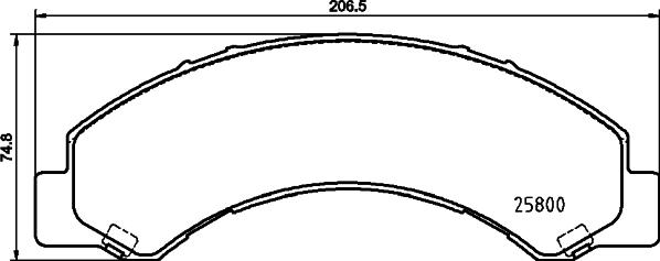 HELLA PAGID 8DB355037711 - Тормозные колодки, дисковые, комплект autosila-amz.com