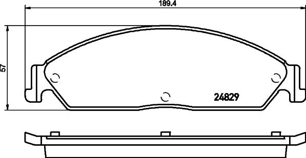 HELLA PAGID 8DB 355 029-961 - Тормозные колодки, дисковые, комплект autosila-amz.com