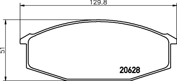 HELLA PAGID 8DB 355 029-811 - Тормозные колодки, дисковые, комплект autosila-amz.com