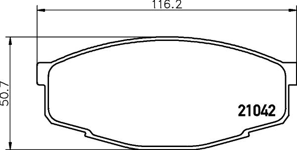 HELLA PAGID 8DB 355 029-241 - Тормозные колодки, дисковые, комплект autosila-amz.com