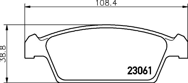 HELLA PAGID 8DB 355 029-261 - Тормозные колодки, дисковые, комплект autosila-amz.com