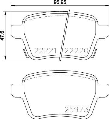 HELLA PAGID 8DB 355 024-651 - Тормозные колодки, дисковые, комплект autosila-amz.com