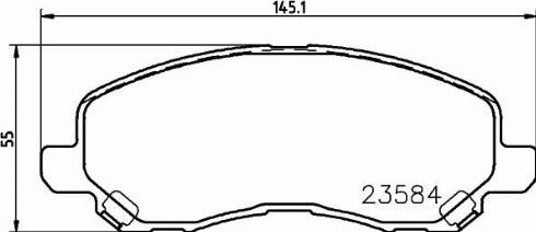 Aisin SN889 - Тормозные колодки, дисковые, комплект autosila-amz.com