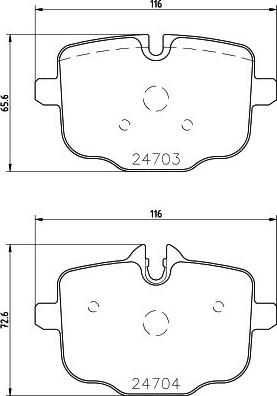 HELLA PAGID 8DB 355 026-321 - Тормозные колодки, дисковые, комплект autosila-amz.com