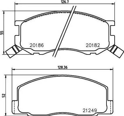 Hitachi NDP-172HC - Тормозные колодки, дисковые, комплект autosila-amz.com