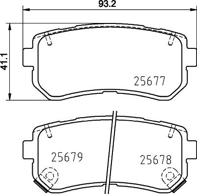 HELLA PAGID 8DB 355 020-851 - Тормозные колодки, дисковые, комплект autosila-amz.com