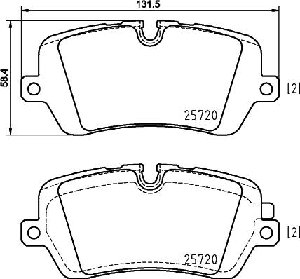 HELLA PAGID 8DB 355 020-361 - Тормозные колодки, дисковые, комплект autosila-amz.com