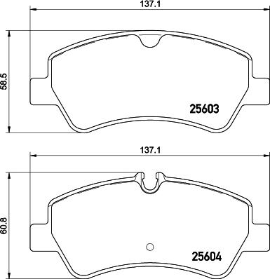 HELLA PAGID 8DB 355 020-721 - Тормозные колодки, дисковые, комплект autosila-amz.com