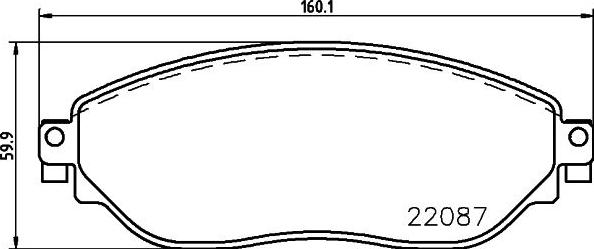 HELLA PAGID 8DB 355 021-891 - Тормозные колодки, дисковые, комплект autosila-amz.com