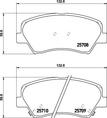 HELLA PAGID 8DB 355 021-781 - Тормозные колодки, дисковые, комплект autosila-amz.com