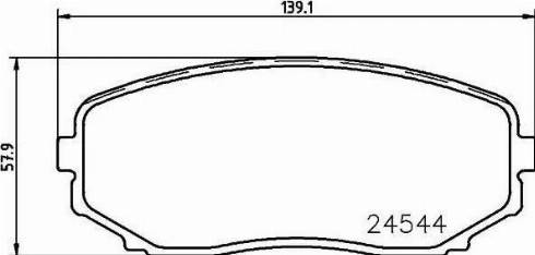 HELLA PAGID 8DB 355 013-251 - Тормозные колодки, дисковые, комплект autosila-amz.com